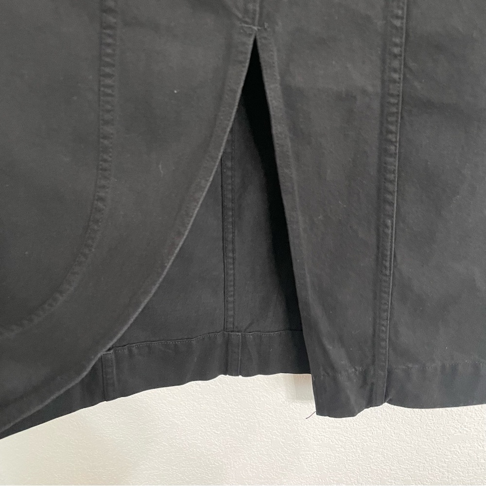 Mara Hoffman Womens Skirt Black Nakita Denim Midi Split Front Size 2 - Picture 7 of 11
